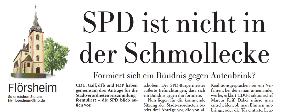 Höchster Kreisblatt: „SPD ist nicht in der Schmollecke“