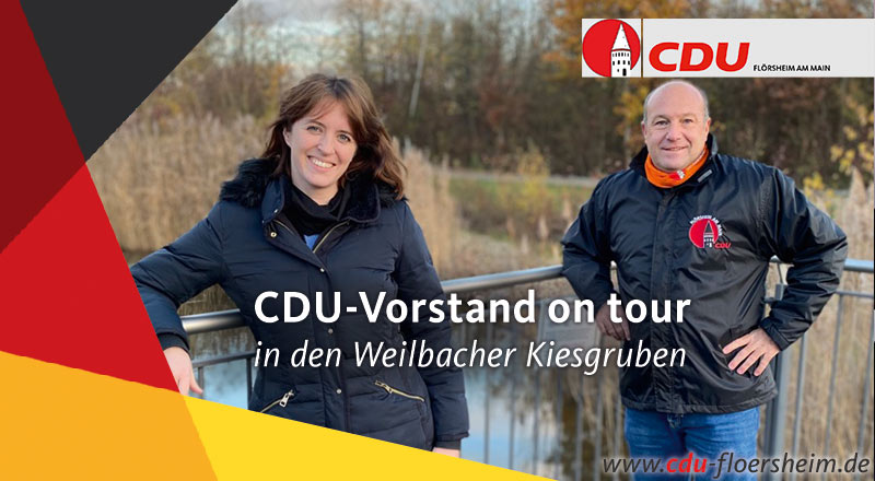 CDU-Vorstand on Tour in den Weilbacher Kiesgruben